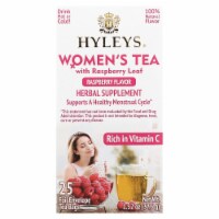 Hyleys Tea Women's Tea with Raspberry Leaf Raspberry 25 Foil Envelop Tea Bags - 0.05