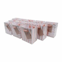 Extra Small Metallic Rose Gold Paper Gift Bags with Handles