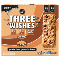 Three Wishes® S'Mores Grain Free Granola Bars Perspective: Main