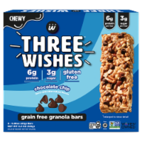 Three Wishes® Chocolate Chip Grain Free Granola Bars Perspective: Main