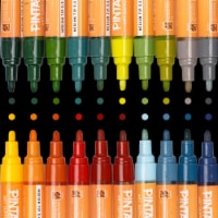 PINTAR Oil Based Paint Pens - 20 Medium Tip & 4 Fine Tip Colored Markers, 1  - Ralphs