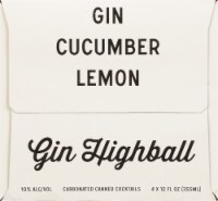 Salt Point Beverage Cin Cucumber Lemon Highball Ready to Drink Alcohol