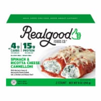 The Real Good Food Company Spinach & Ricotta Cheese Cannelloni Frozen Meal