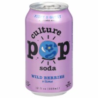 Culture Pop® Wild Berries Probiotic Soda Can Perspective: Main