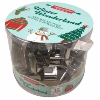 Handstand Kitchen 6030536 Winter Wonderland Christmas Cookie Cutter Set, Stainless Steel - 12