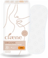 Claene Organic Cotton Panty Liners, Unscented, Thin, Daily, Breathable, Long, 7inch, 50P