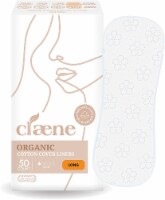 Claene Organic Cotton Panty Liners, Unscented, Thin, Daily, Breathable, Long, 7inch, 50P