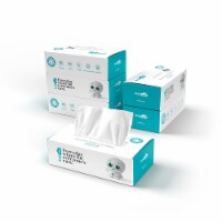 KubWipes 100% Natural Cotton Dry Wipes. Soft & Sensitive Cotton Tissues Pack of 6 - 360 Wipes