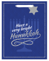 Surface Packaging Have A Very Bright Hanukkah Large Gift Bag 1 Count Perspective: Main