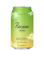 Recess Mood Lime Citrus Magnesium and Adaptogen Infused Sparkling Water Can Perspective: Main