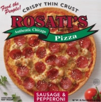 Rosati's Thin Crust Sausage and Pepperoni Pizza Perspective: Main