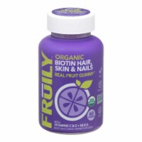 Fruily Organic Biotin Hair, Skin & Nails Gummy Vitamin