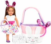 Playtime by Eimmie Easter Outfit with Matching Kid Accessories for 18 Inch Dolls