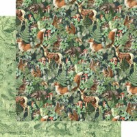 Woodland Friends Double-Sided Cardstock 12 X12 -Be Wild