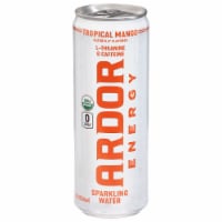 Ardor Energy Tropical Mango Sparkling Water Energy Drink Can Perspective: Main