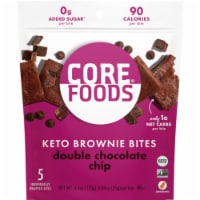 CORE Foods Keto Double Chocolate Chip Brownie Bites Pouch