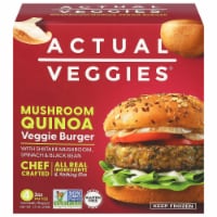 Actual Veggies® Mushroom Quinoa Veggie Burgers Perspective: Main