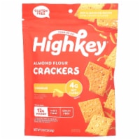 HighKey® Gluten Free Cheddar Almond Flour Crackers Perspective: Main