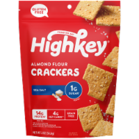 HighKey® Gluten Free Sea Salt Almond Flour Crackers Perspective: Main