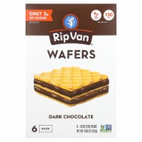 Rip Van Wafels Wafers Dark Chocolate 6 Pack - 0.78 oz (22 g) Each Perspective: Main