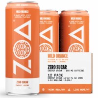 ZOA Energy Sugar-Free Wild Orange 12oz (12 pack)