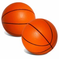 Botabee 2-Pack Mini 5  Orange Foam Basketballs for Trampoline Hoop Game