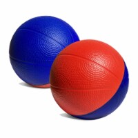 Botabee Mini Foam Basketball Set, 2 Pack | Blue/Red for Hoops & Sets