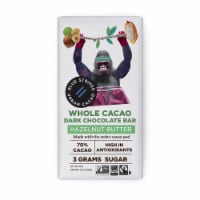 Blue Stripes Whole Cacao Hazelnut Butter Chocolate Bar