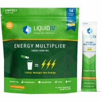 Liquid I.V. NEW Yuzu Pineapple Energy Multiplier,  Energy Powder Drink Sticks - 14 Sticks