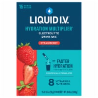 Liquid I.V.® Hydration Multiplier® Electrolyte Strawberry Drink Mix Packets Perspective: Main