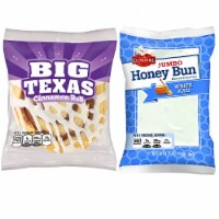 Tribeca Curations | Cloverhill Jumbo White Iced Honey Bun & Big Texas Cinnamon Roll Combo | 1