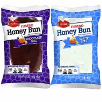 Tribeca Curations | Cloverhill Jumbo White Iced  & Chocolate Iced Honey Bun Combo | 12 Pack