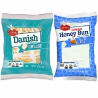 Tribeca Curations | Cloverhill Jumbo White Iced Honey Bun & Cheese Danish Combo | 12 Pack