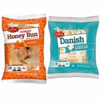 Tribeca Curations | Cloverhill Jumbo Glazed Honey Bun & Cheese Danish Combo | 12 Pack