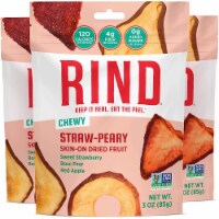 RIND Snacks Straw-Peary Dried Fruit Superfood - 3oz Bags, 3 Bags Total