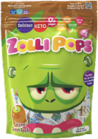 Zollipops® Caramel Green Apple Lollipop Sugar-Free Candy Bag Perspective: Main