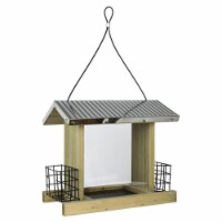 Wild Wings Galvanized Weathered Hopper Feeder