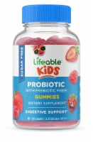 Lifeable Kids Probiotic with Probiotic Fiber Gummies Berry Sugar Free 2.5 Billion CFU