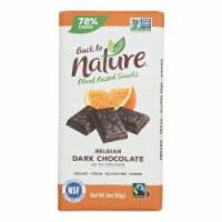 Back to Nature Organic Belgian Dark Chocolate with Orange Chocolate Bar