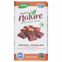 Back to Nature Natural Chocolate with Lemon & Ginger Flavored Chocolate Bar