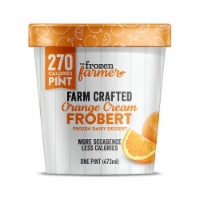 The Frozen Farmer Orange Cream Frobert Frozen Dairy Dessert Pint Perspective: Main