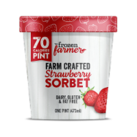 The Frozen Farmer Dairy Free Strawberry Sorbet Pint