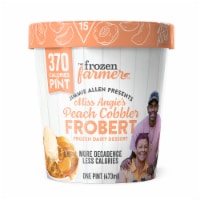 The Frozen Farmer Jimmie Allen's Peach Cobbler Frobert Ice Cream Sorbet