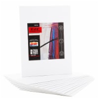 Neliblu 9x12 White Canvases for Painting - Pack of 12 - Cotton Boards for Oil/Acrylic