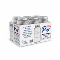 Pur Mason 6034322 64 oz Wide Mouth Mason Jar, 6 per Pack