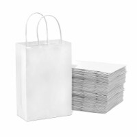 Prime Line Packaging White Paper Shopping Bags with Handles