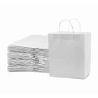 Prime Line Packaging Paper Take Out Bags with Handles Bistro Bulk Gift Bags 50 Pcs 10x6.75x12