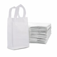 Prime Line Packaging Clear Plastic Bags with Handles Boutiques Retail Bags Bulk 100 Pcs 6x3x9