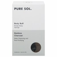 Pure Sol Bamboo Charcoal Konjac Body Sponge