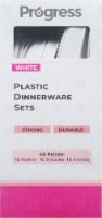 Progress Plastic Dinnerware Sets- White